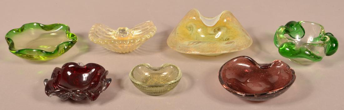 Seven Pieces of Contemporary Art Glass. (1 of 2)