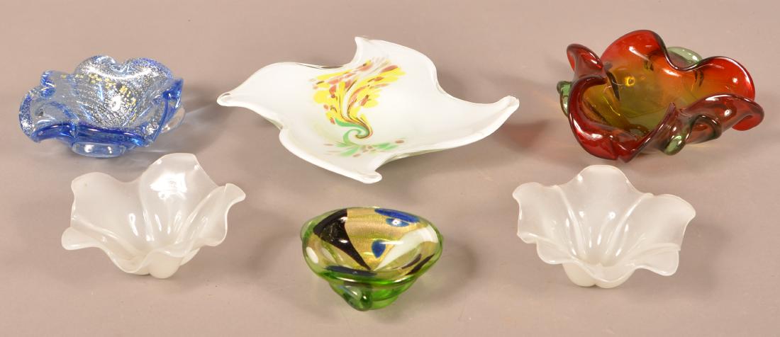 Six Pieces of Contemporary Art Glass. (1 of 2)