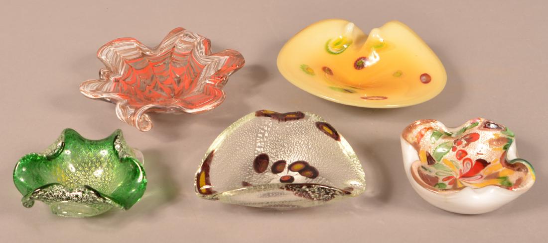 Five Pieces of Contemporary Art Glass. (1 of 2)