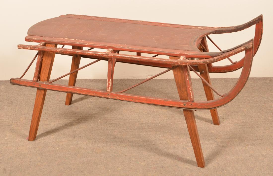 Antique Painted Child's Sled. (1 of 4)