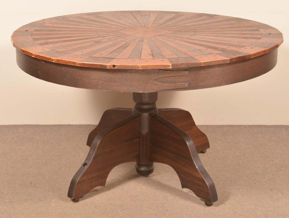 Shaker Style Circular Top Pedestal Table. (1 of 4)