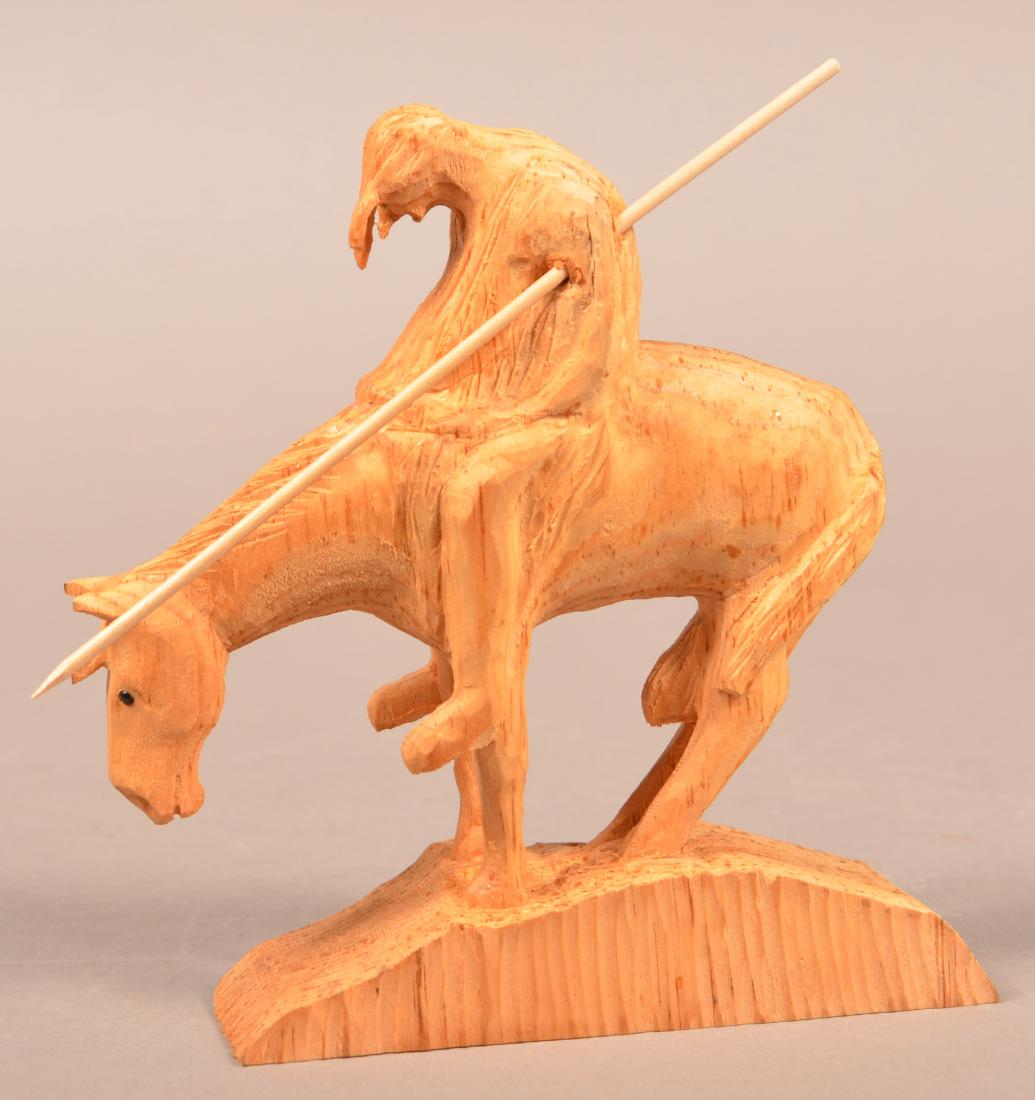 Frank Updegrove Native American Wood Carving. (1 of 3)