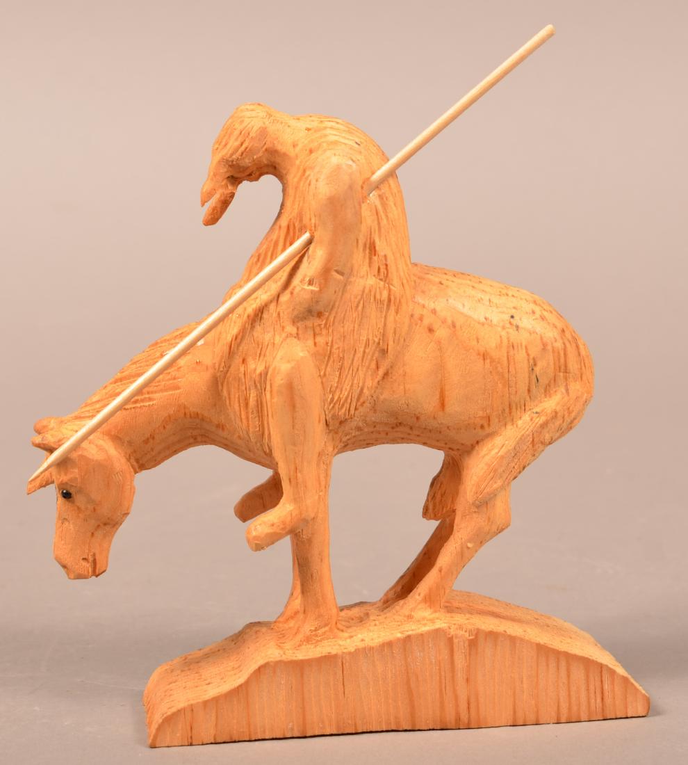 Frank Updegrove Native American Wood Carving. (1 of 3)