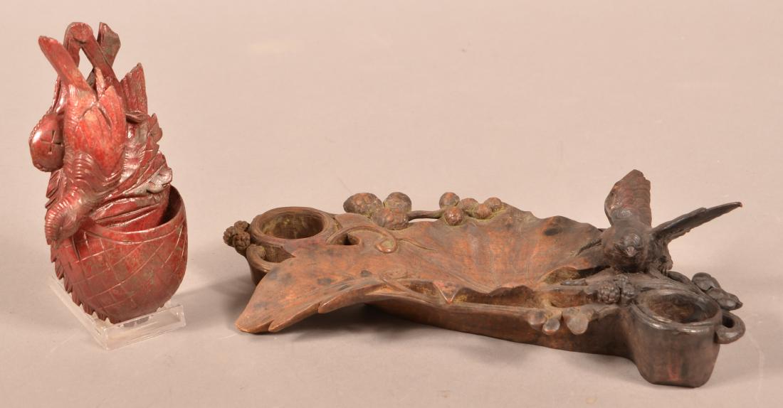 Two Black Forest Type Wood Carvings. (1 of 2)