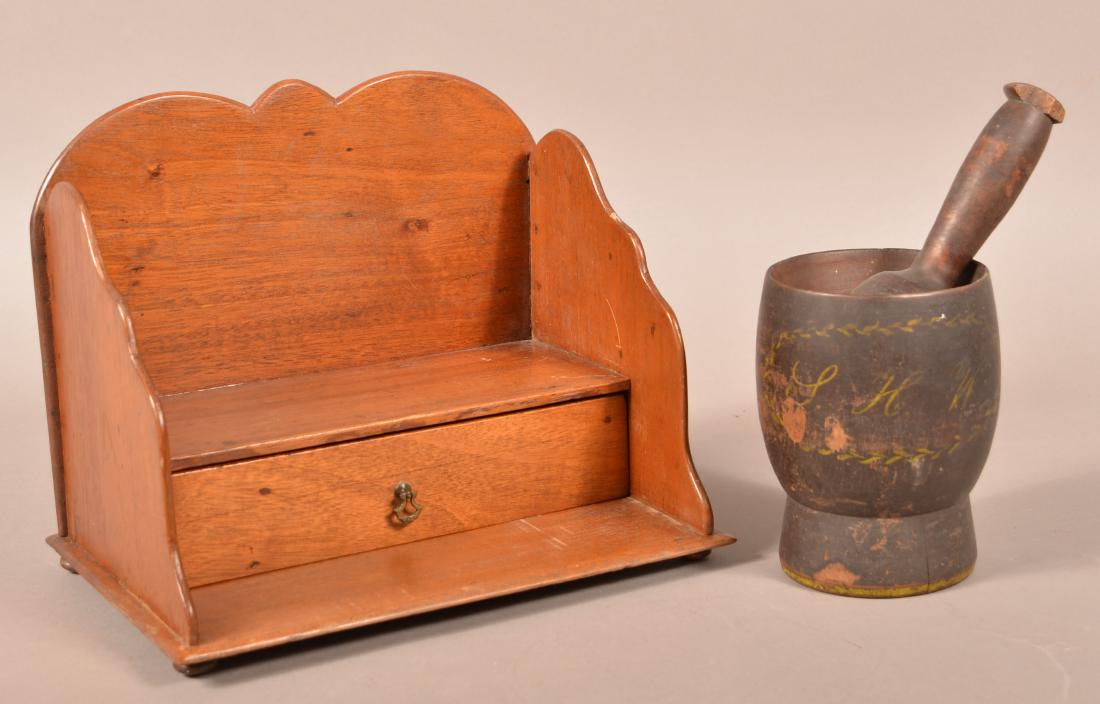 Two Pieces of Antique Woodenware. (1 of 2)