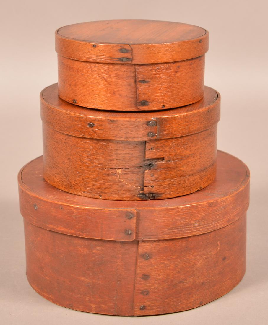 Assembled Set of Three Graduated Pantry Boxes. (1 of 3)