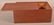 19th Cent. Red Painted Softwood Slide-Lid Box. - 2