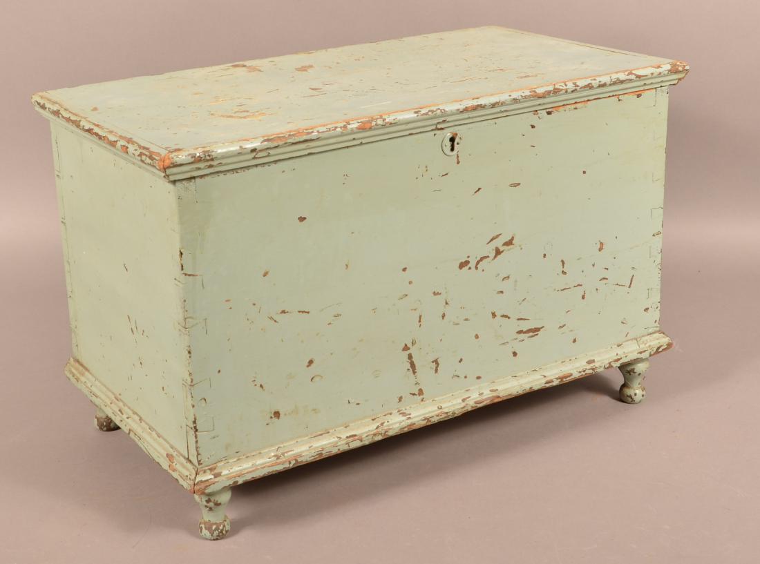 19th Century Miniature Softwood Blanket Chest. (1 of 3)