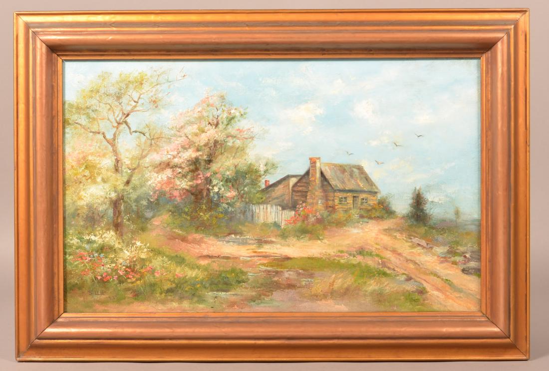 Mary B. Leisz Oil on Canvas Landscape Painting. (1 of 5)