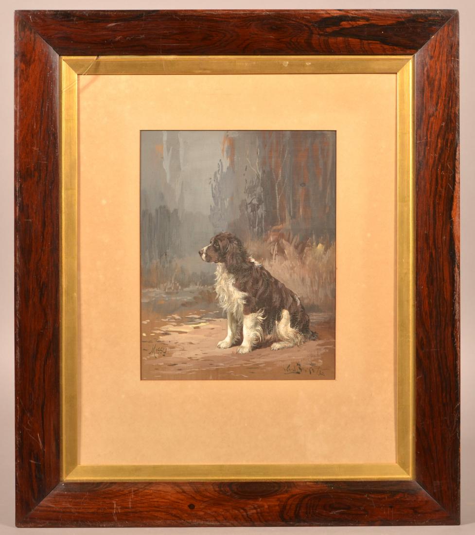 1930 Reuben Ward Binks Painting of a Spaniel. (1 of 3)