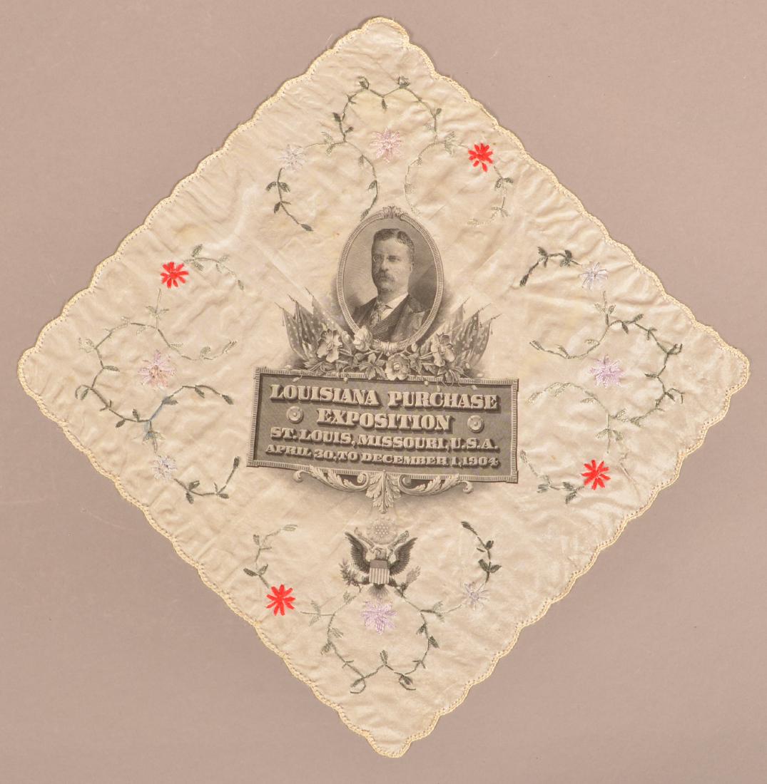 Louisiana Purchase Exposition Silk Handkerchief. (1 of 2)