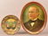Two Antique Tin Lithograph Political Trays.