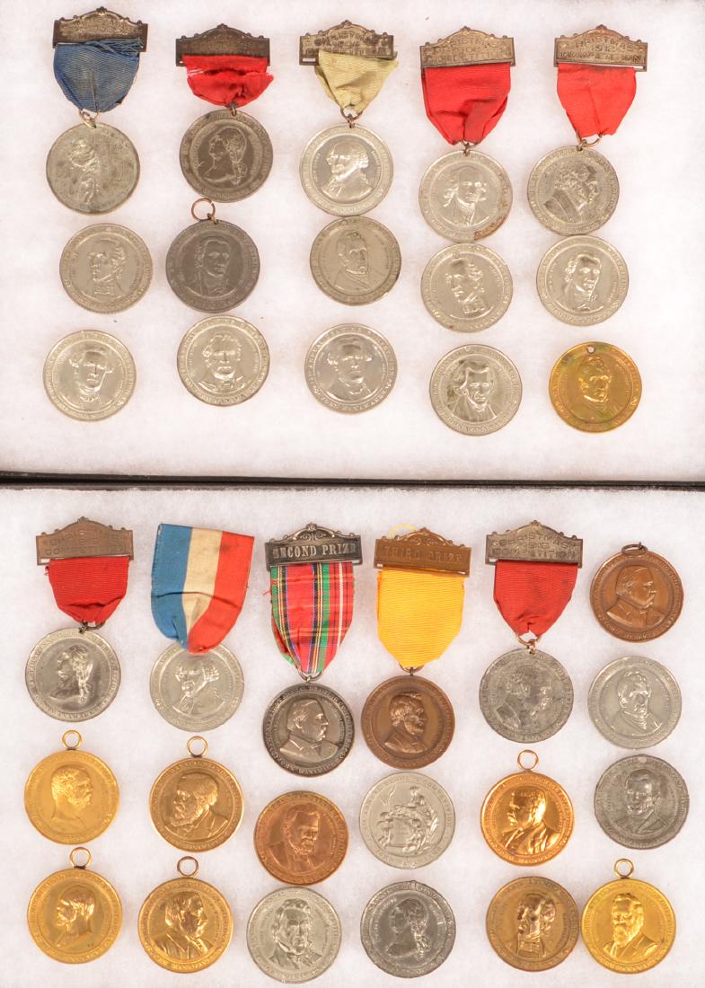 34 Antique/Vintage Drawing Compotistion Medals. (1 of 4)