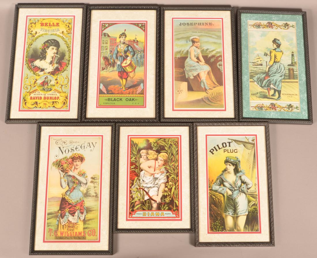 Seven Vintage Cigar Crate Labels. (1 of 2)