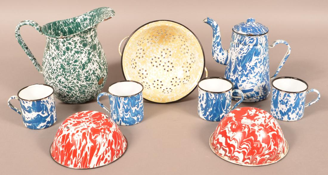 Lot of Vintage Granite Ware. (1 of 1)