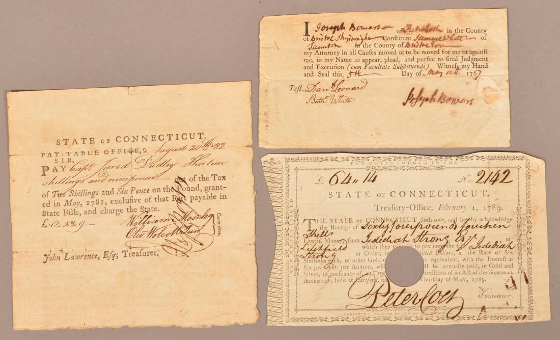 3 18th C. New England Documents (1 of 5)