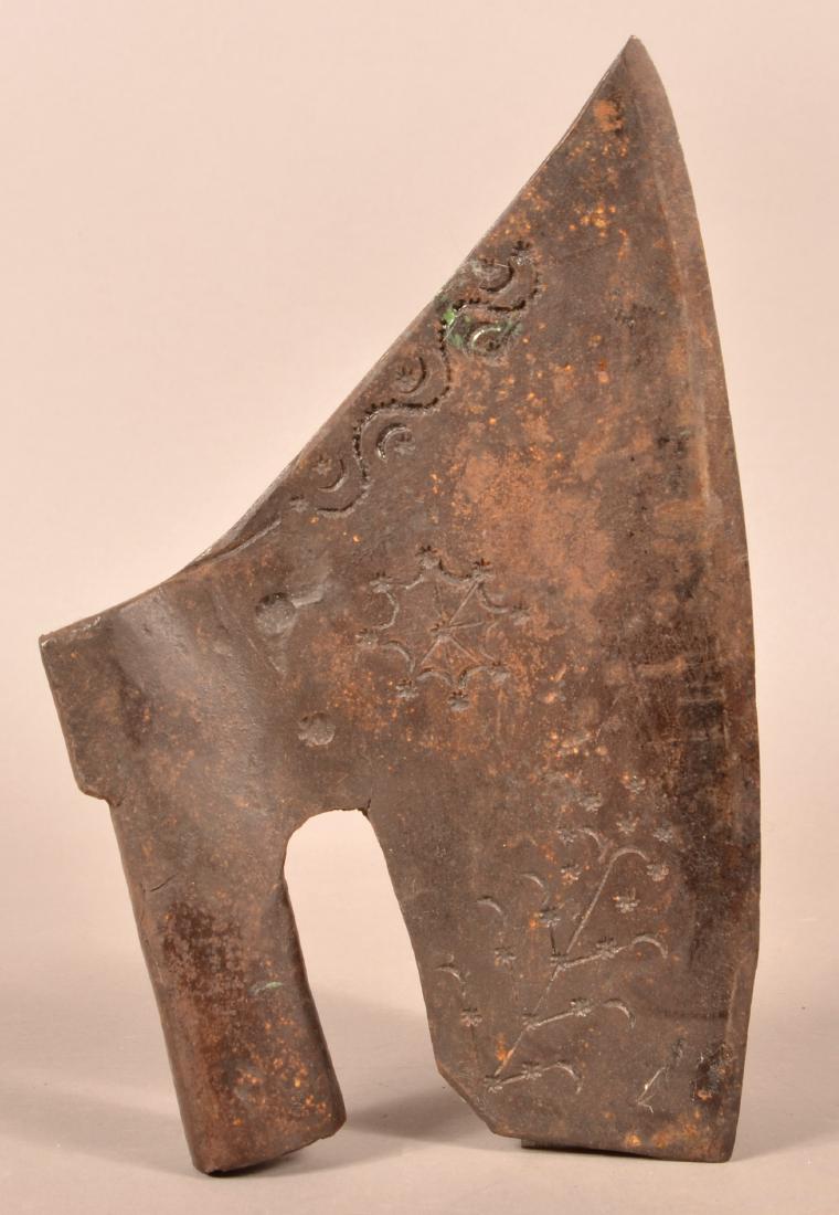 18th Cent. Wrought Iron Goose-wing Broad-axe. (1 of 3)