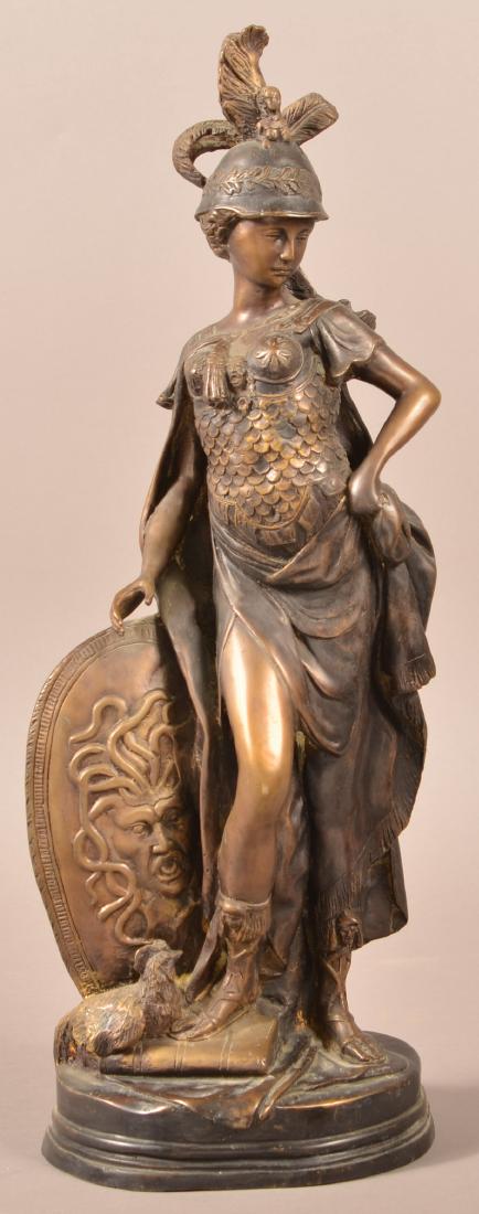 Antique Bronze Figural Sculpture of Athena. (1 of 4)