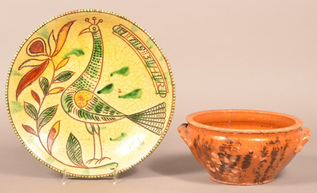 Metropolitan Museum Reproduction Redware Charger. (1 of 1)