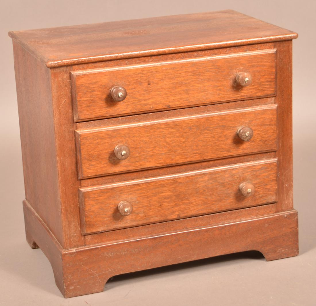 Antique Mahogany Miniature Chest of Drawers. (1 of 2)