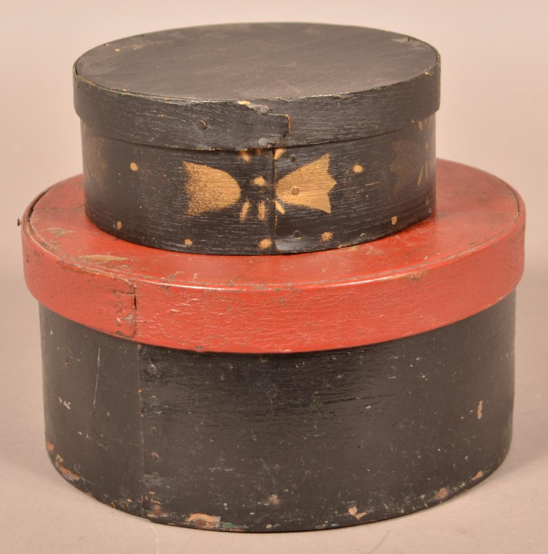 Two Painted Bentwood Pantry Boxes (1 of 3)