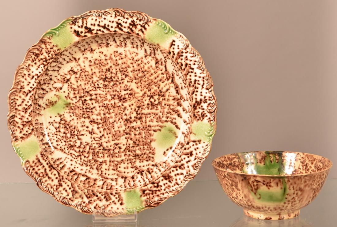 Wheildon Ware Plate and Bowl. (1 of 2)