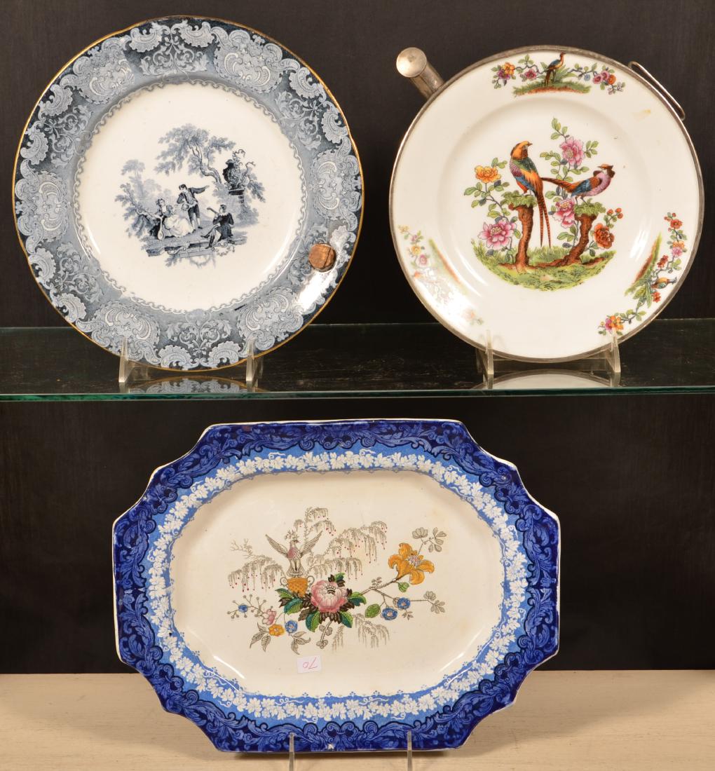 Three Pieces of Decorated China. (1 of 2)