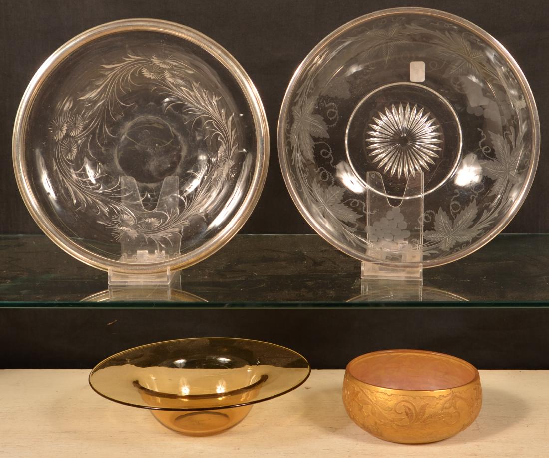 Four Various Pieces of Glassware. (1 of 2)