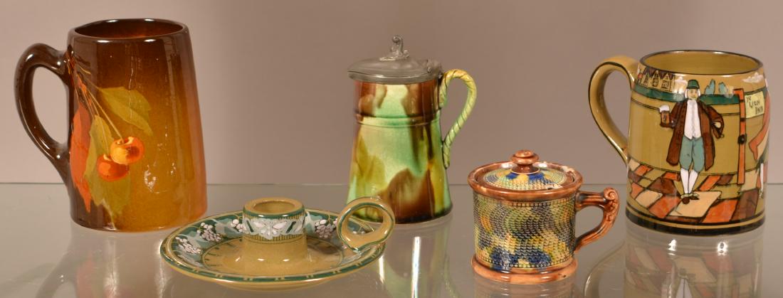 Five Pieces of Various Pottery. (1 of 2)