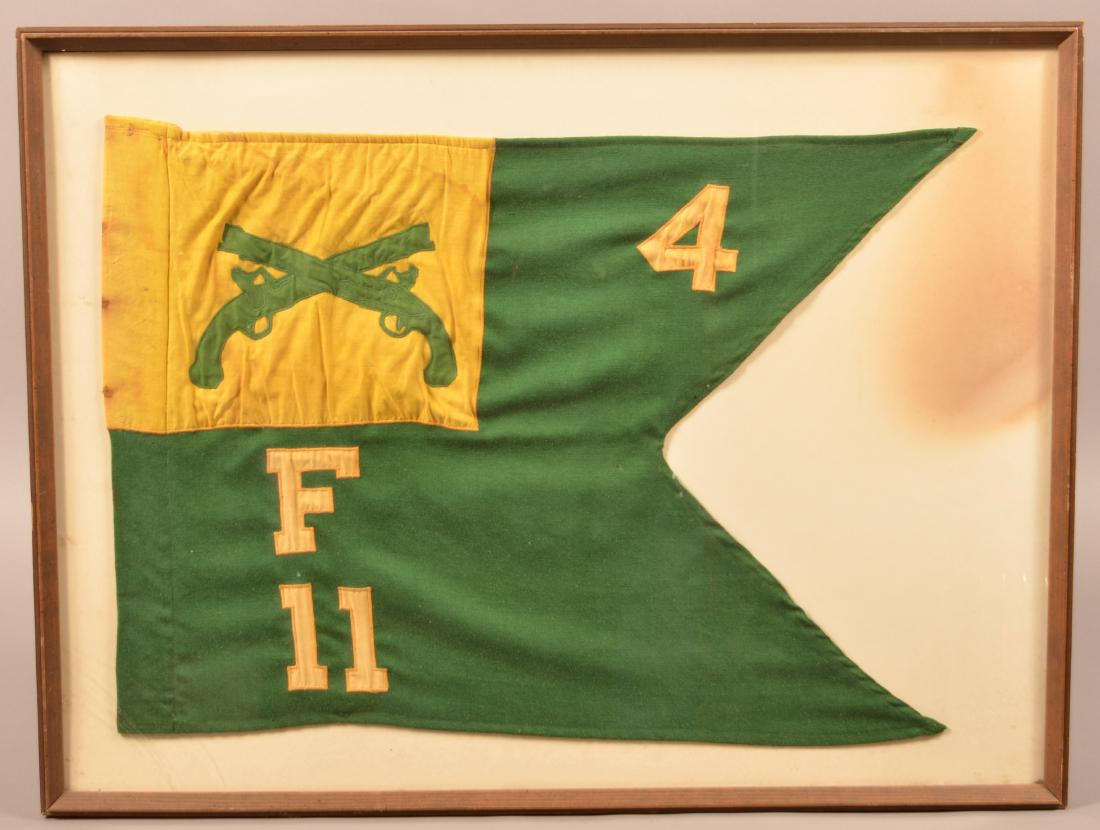 Framed Fabric Cavalry Banner. (1 of 6)