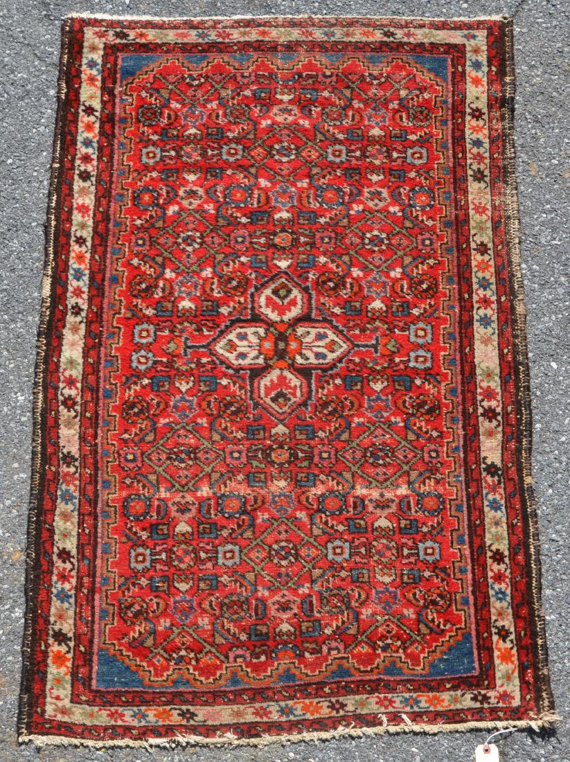 Antique Geometric/Floral Pattern Oriental Area Rug. (1 of 8)