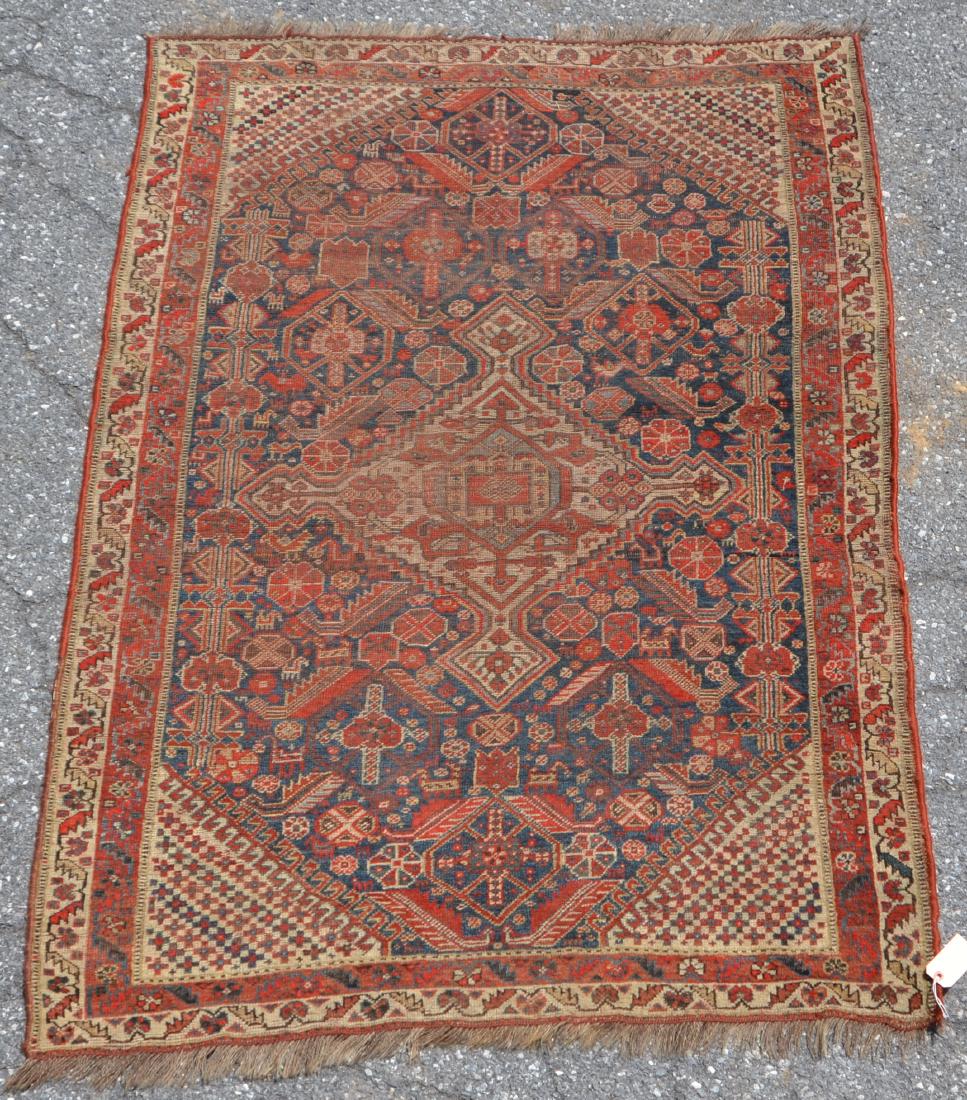 Antique Geometric Pattern Oriental Area Rug. (1 of 4)