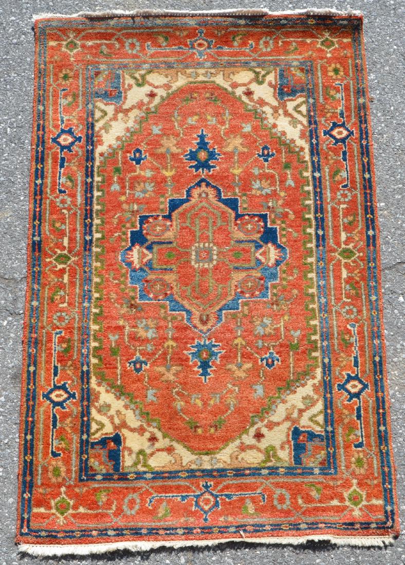 Antique/Vintage Floral Medallion Oriental Area Rug. (1 of 4)