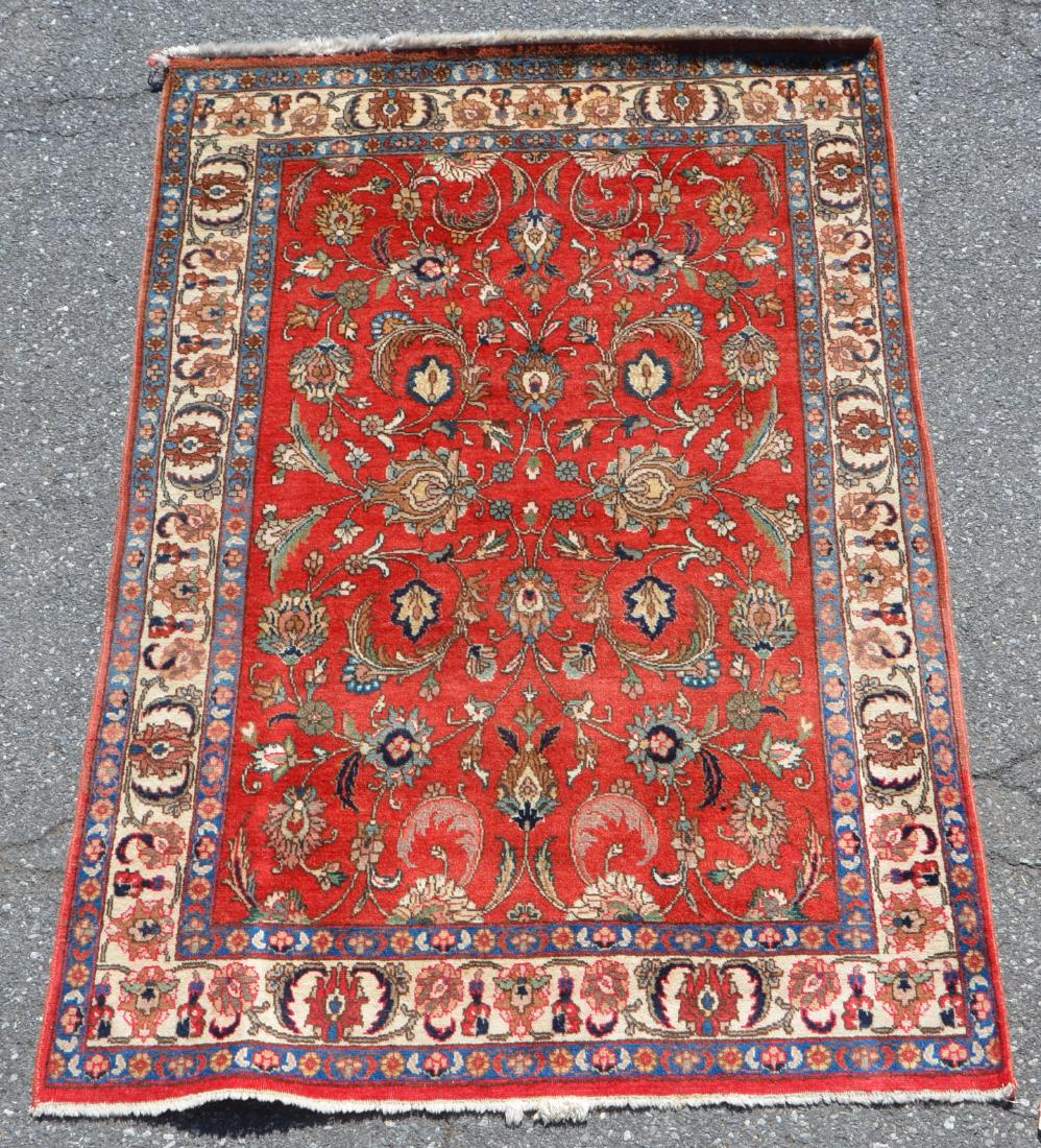 Antique/Vintage Floral Pattern Oriental Area Rug. (1 of 4)
