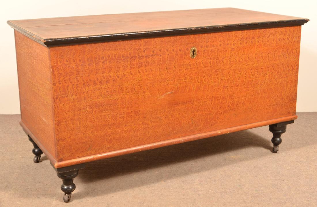 Lancaster Sponge Decorated Softwood Blanket Chest. (1 of 4)