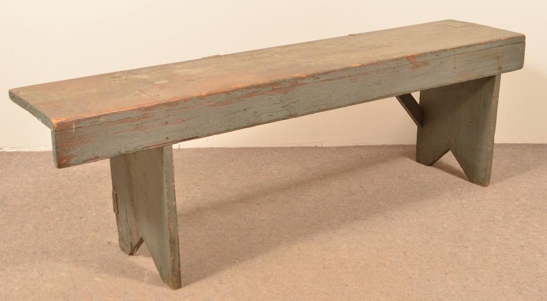 Pennsylvania Softwood Mortice Leg Bench. (1 of 2)