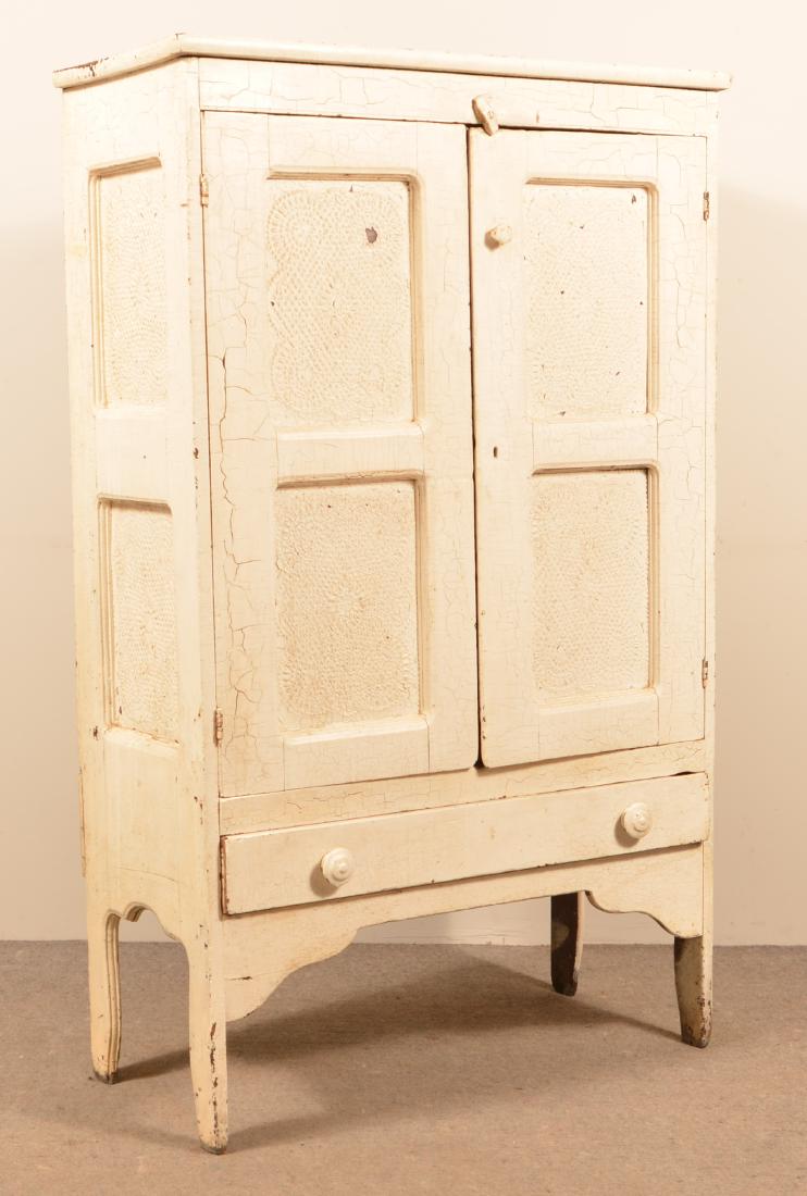 American 19th Century Punch Tin Pie Safe. (1 of 4)