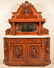 Victorian Walnut Marble Top Sideboard.