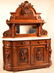 Victorian Walnut Marble Top Sideboard. - 2
