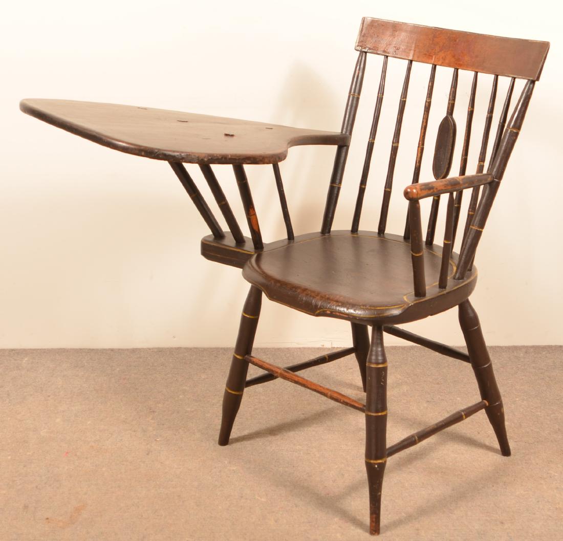 American Early 19th Century Windsor Writing Armchair. (1 of 3)