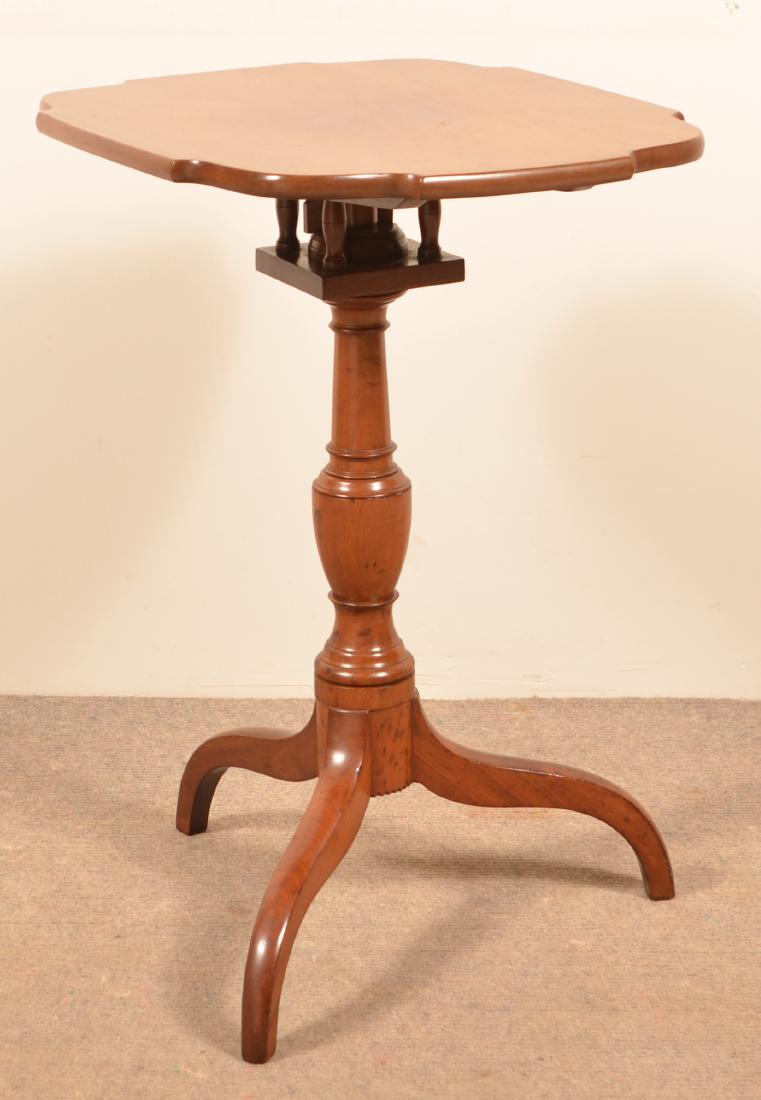 American Federal Mahogany Tilt Top Candlestand. (1 of 3)