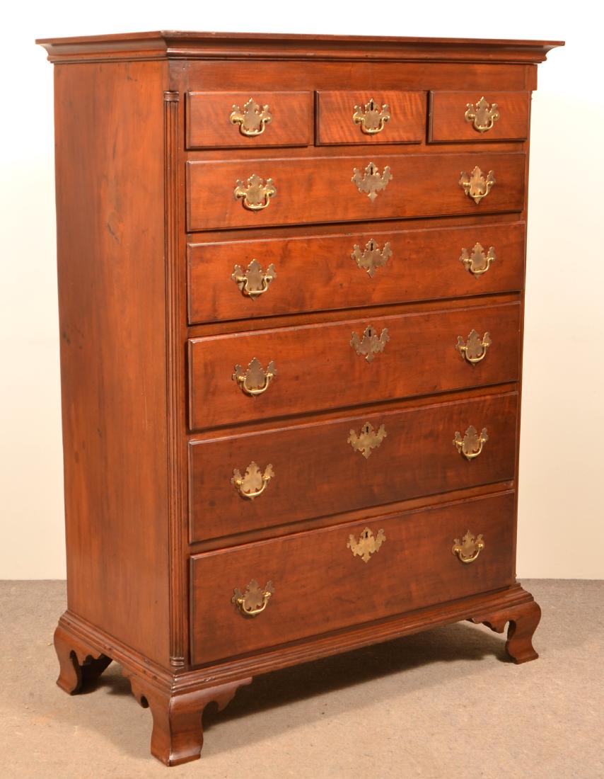 PA Chippendale Walnut Tall Chest of Drawers. (1 of 3)