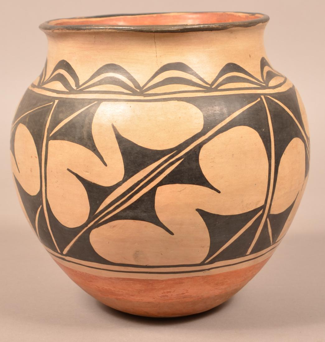 Antique Pueblo "Olla" Form Pottery Jar, A Cochiti Type (1 of 4)