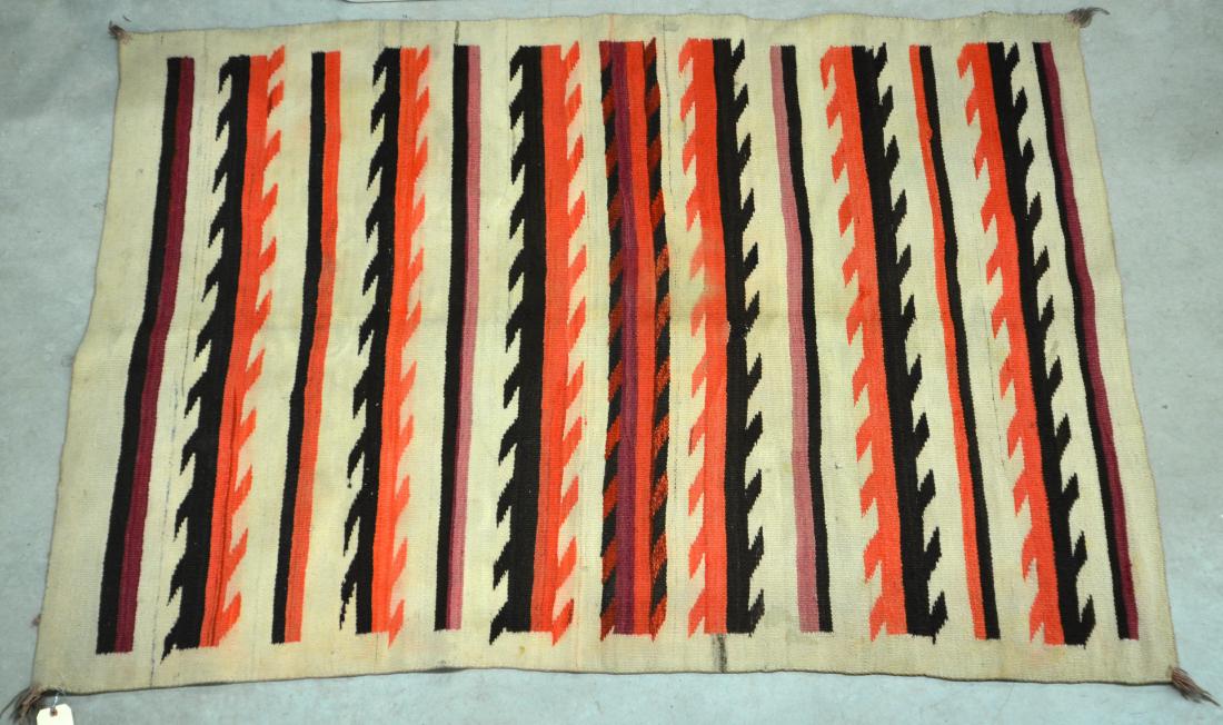 Navajo Textile 79" x 50" Transitional Period w/ (1 of 3)