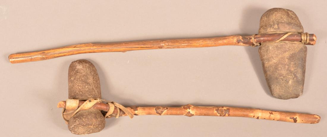 2 Ancient Stone Axes with Vintage Recreated Wood (1 of 2)