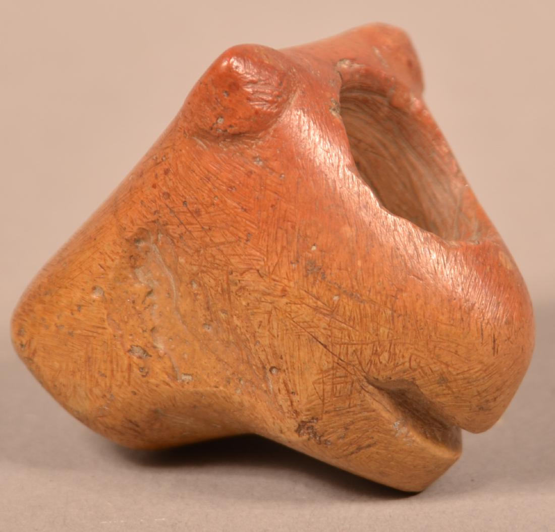 Stone Pipe Bowl in the Form of an Animal Head (1 of 3)