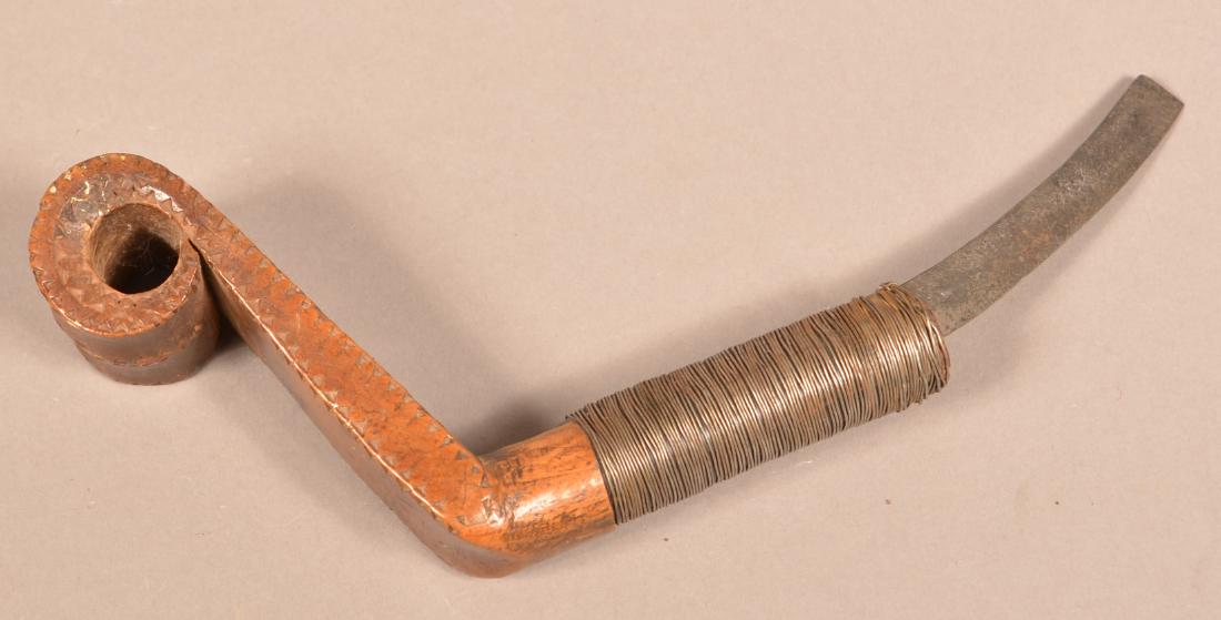 Antique N.E Region Canoe Makers "Crooked Knife" w/ a (1 of 4)