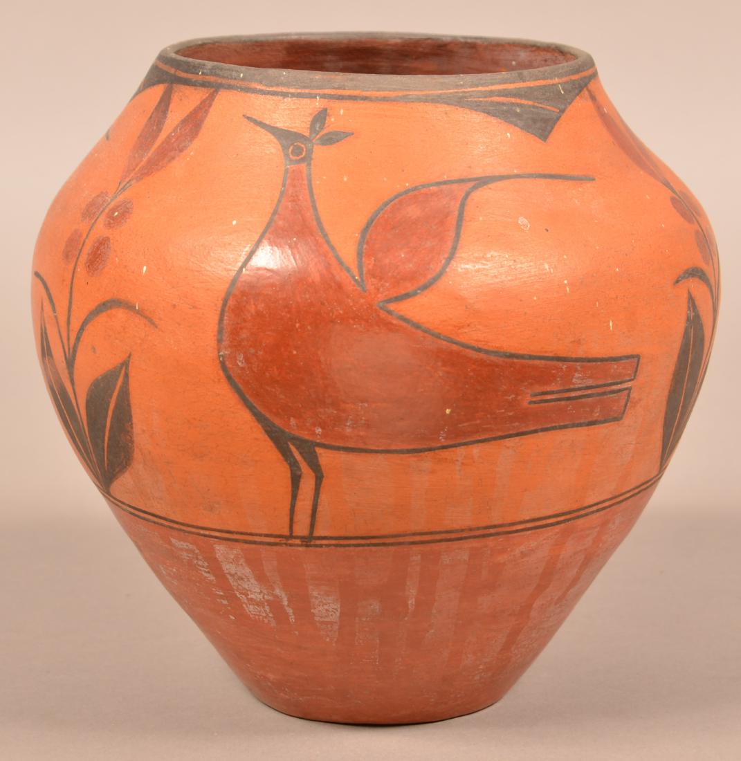 Antique Zia Pueblo Pottery Jar 8 1/2" x 8 1/2" (1 of 4)