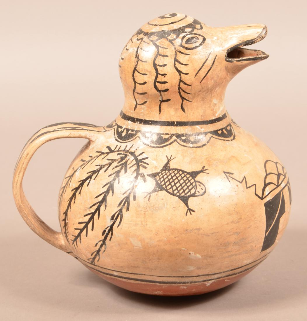 Antique Cochiti Pottery Water Pitcher w/ Black on Buff (1 of 4)