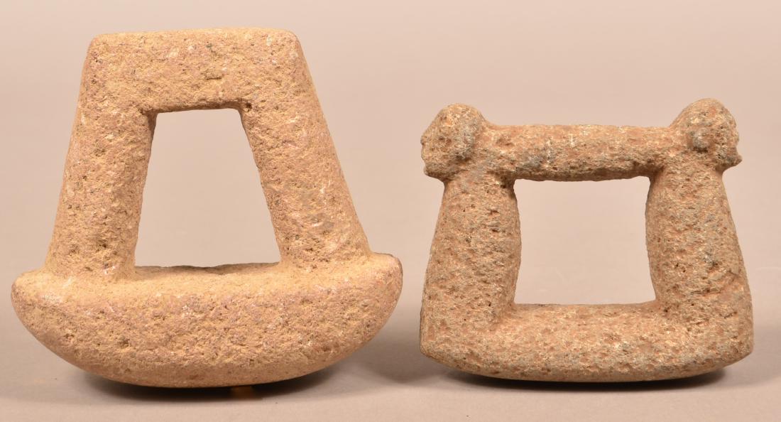 2 Precolumbian Meso American Stone "Mano" Stone (1 of 2)